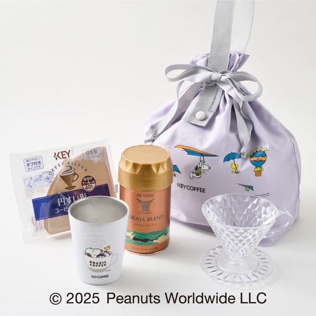 【スヌーピー in 銀座 2025】＜キーコーヒー＞ハンドドリップコーヒーセット＜150セット限り＞6,600円／本館地下2階 パン・コーヒー