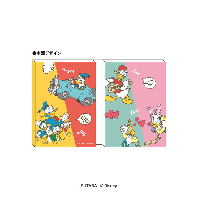 パタパタメモ 660円｜郵便局「ドナルドダック90th喜怒愛楽ステーショナリー」