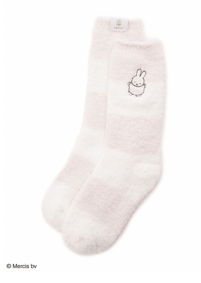 【gelato pique×ミッフィー】「【Dick Bruna】ベビモコボーダーソックス」¥3,630