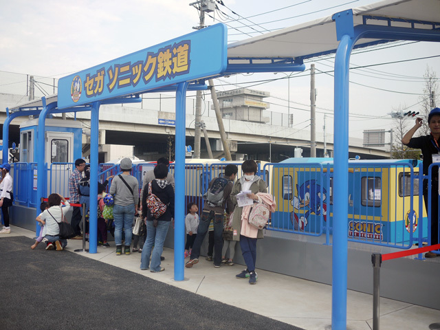 オープン以降は行列ができそうな「セガ-ソニック鉄道」