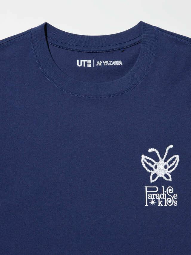 【ユニクロ UT「矢沢あいコレクション」】『Paradise Kiss』蝶々のモチーフとブランドロゴを胸元にデザイン