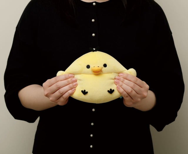 【リラックマ / みんなでまんぷくまくまく】まんぷくコロコロぬいぐるみ　コロコロなフォルムともーちもちな触り心地