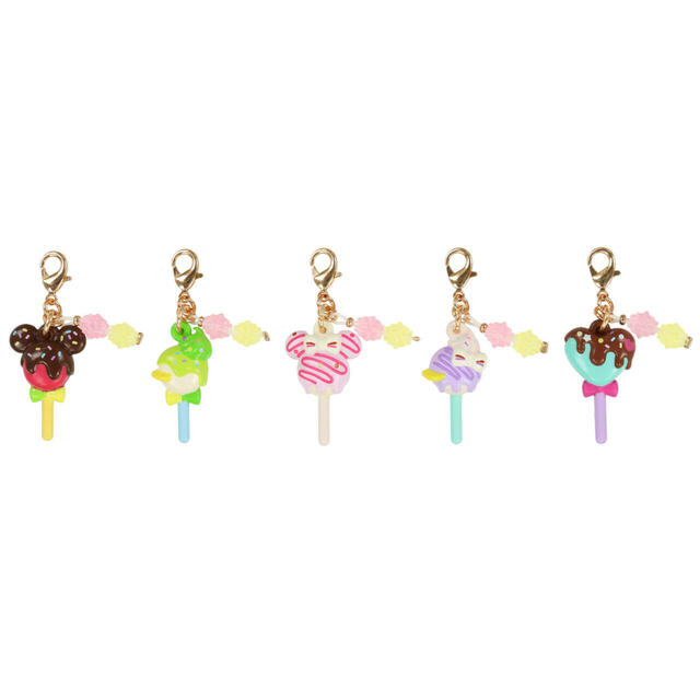 チャームセット 3,000円｜ディズニー・パルパルーザ「ヴァネロペのスウィーツ・ポップ・ワールド」スペシャルグッズ｜販売店舗：東京ディズニーランド「ディズニー＆カンパニー」｜発売日：2025年1月14日（火）