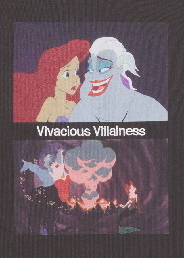 ウィメンズ七分袖Tシャツ「アリエル＆アースラ」