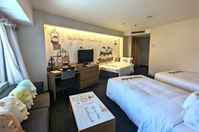 【すみっコぐらしルーム in ホテルニューオータニ】客室内 ©San-X