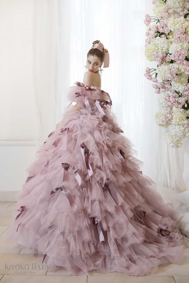 KIYOKO HATA（キヨコハタ）新作ウェディングドレス　KH-0580_Pink
