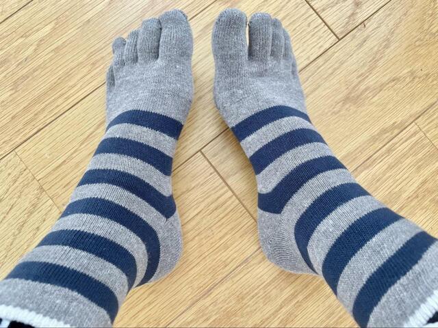 【ワークマン　ヒートウォームソックス　5本指】ぴったりフィットする薄手素材の5本指靴下