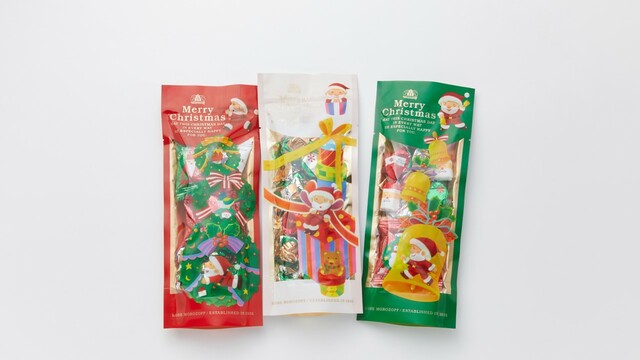 「クリスマスサプライズ」＜価格：（1袋）価格：各378円（税込）／（3袋）価格：1,080円（税込）＞【クリスマスデザインパッケージやアドベントカレンダーが登場♪「モロゾフ」の2025年クリスマス商品をご紹介！】