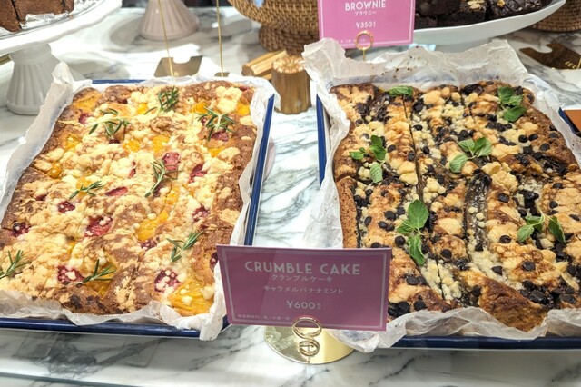 【イイトルミネ】「クランブルケーキ」￥600／MERCER BAKESHOP