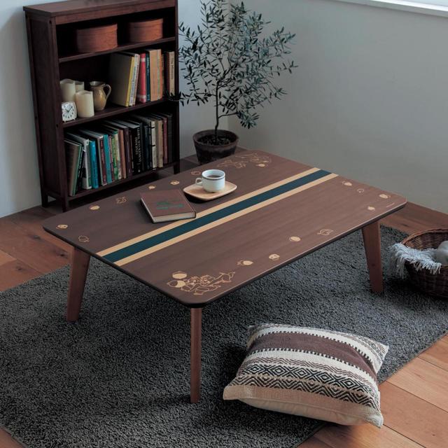 国産天然木を使ったデザイン天板こたつ