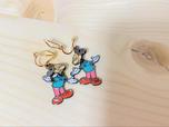 【しまむら ミッキーイヤリング】レトロな色合いがツボ! © Disney