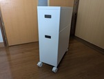 【山崎実業　蓋つき収納ボックスワゴン】LサイズとSサイズは上下どちらでも使えます◎