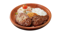 メンチカツカリー＆ハンバーグディッシュ 1,550円（税込）【びっくりドンキー「ハンバーグ屋のメンチカツ」】