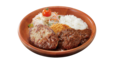 メンチカツカリー＆ハンバーグディッシュ 1,550円（税込）【びっくりドンキー「ハンバーグ屋のメンチカツ」】