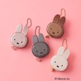 【ミッフィー×OPAQUE.CLIP】「miffy x OPAQUE.CLIP ミラー付き合皮フェイス型チャーム」3,479円/ミッフィーのお顔を立体的に表現した、ラメが輝くポーチ型チャーム
