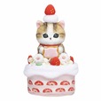 【mofusand】「小物入れにもなるケーキのりにゃんこのぬいぐるみ」3,740円(税込)