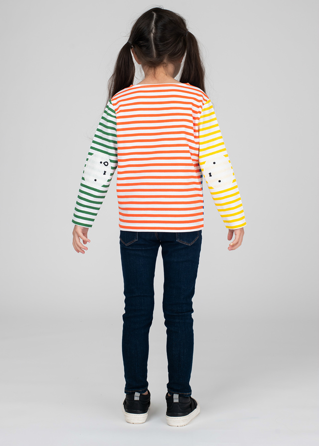 キッズ・ベビー長袖 T シャツ「ミッフィー ボーダー」3,300 円(税込)(サイズ：80/90/100/110/120/130/140)