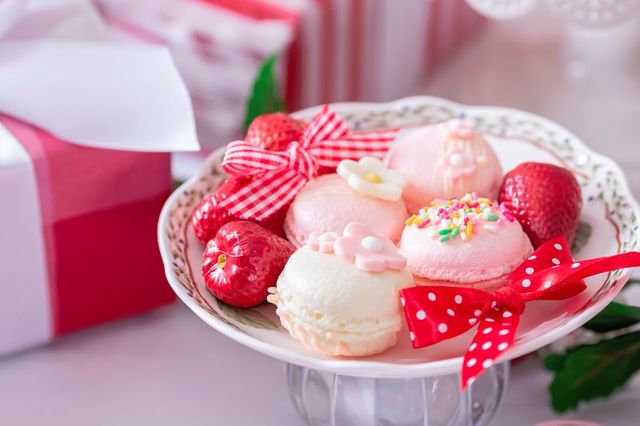 RED strawberry tea party