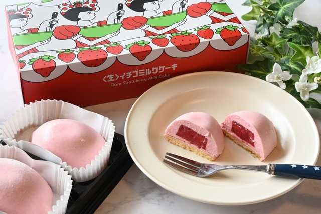 【東京ギフトパレット / イチゴショップbyFRANÇAIS】思わずパケ買いしちゃう「＜生＞イチゴミルクケーキ」