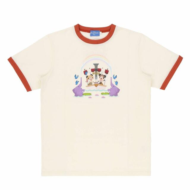 Tシャツ 3,000円｜東京ディズニーランド開園41周年を記念した「ジャングルクルーズ：ワイルドライフ・エクスぺディション」モチーフのグッズ｜販売店舗：東京ディズニーランド「アドベンチャーランド・バザール」｜発売日：2024年4月15日（月）