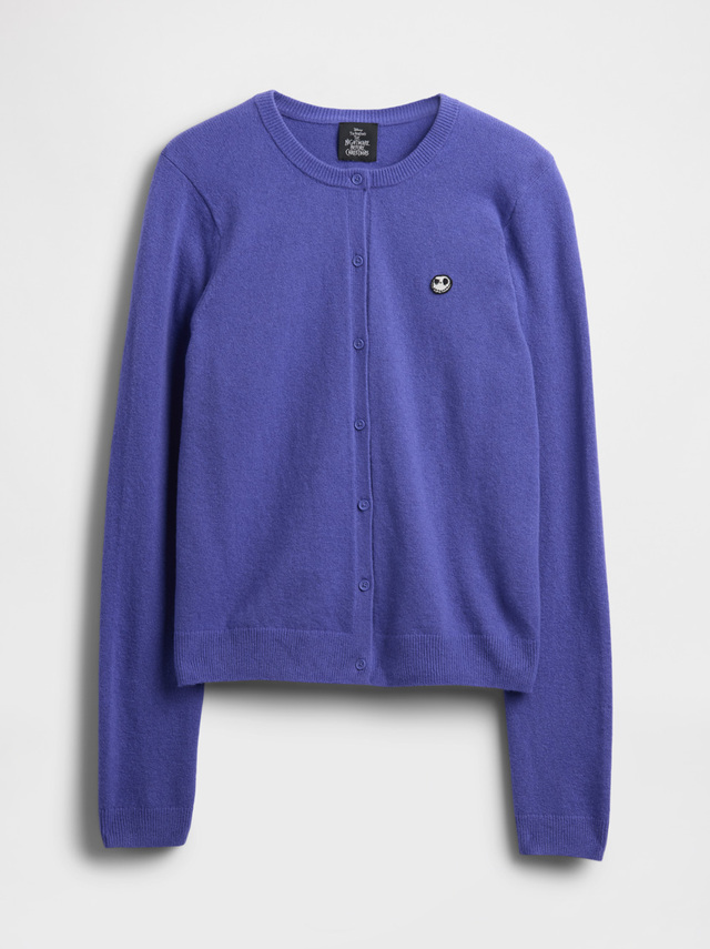 ナイトメアー・ビフォア・クリスマス / CashSoft カシミヤタッチ スカル カーディガン 6,990円【「ナイトメアー・ビフォア・クリスマス」のGap × Disneyコレクション】