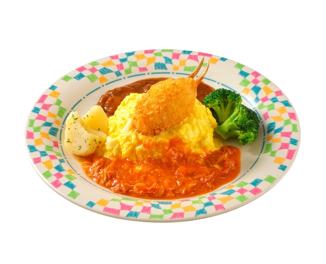 オムライスの蟹クリームコロッケ添え グランマ・サラのキッチン