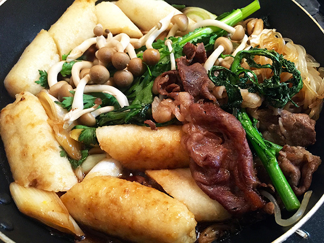 冷凍卵×すき焼き