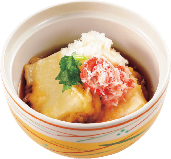 「かにのせ揚げだし豆腐」【和食さとのかに食べ放題】