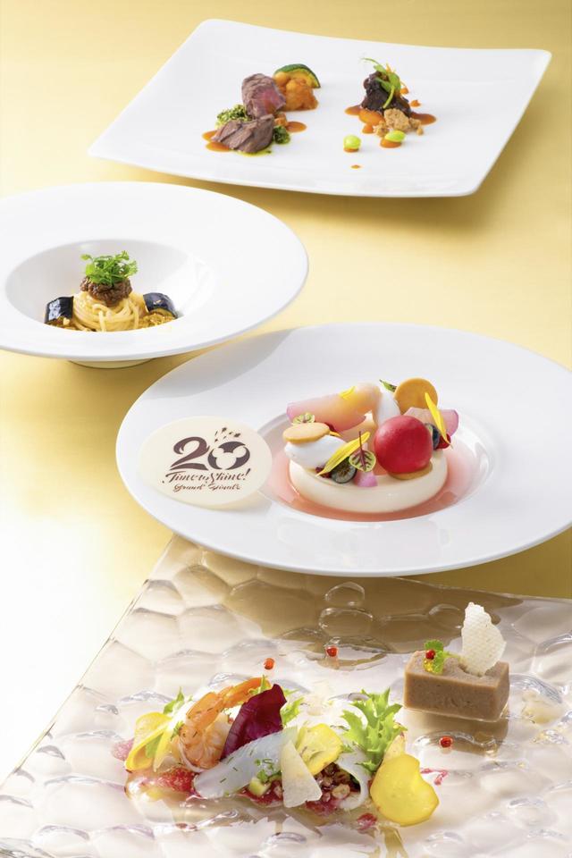 「ベッラヴィスタ・ラウンジ」“東京ディズニーシー20周年：タイム・トゥ・シャイン！” グランドフィナーレ・ランチコース