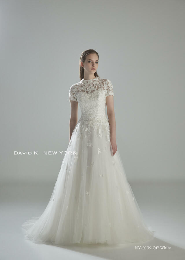 クラウディア｜「DAVID K NEW YORK（デヴィッド ケイ ニューヨーク）新作ウェディングドレス｜NY-0139_Offwhite