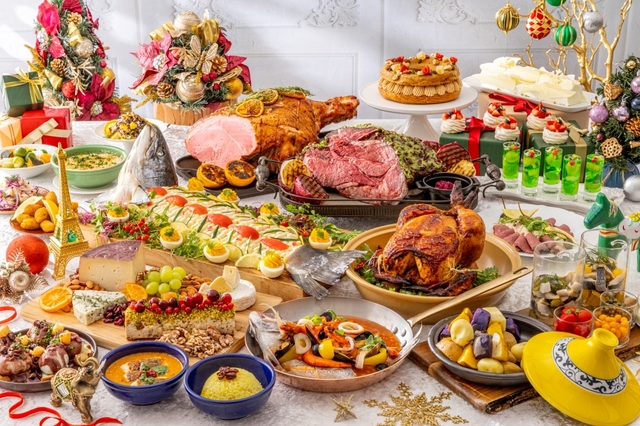 「ワールド・クリスマス・ビュッフェ ～五感を満たす美食の旅～」＜期間：2025年11月6日～12月25日＞【【ヒルトン名古屋】ホリデーシーズンの食の旅が楽しめるランチ＆ディナービュッフェ「ワールド・クリスマス・ビュッフェ ～五感を満たす美食の旅～」開催】