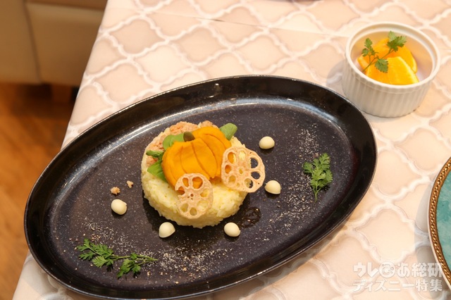 かぼちゃの馬車のリゾット｜「ディズニー シンデレラ」OH MY CAFE