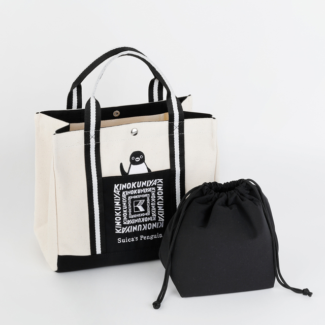 【紀ノ国屋 Suicaのペンギン ランチバッグ】（ブラック）価格：各￥3,000（税込）
