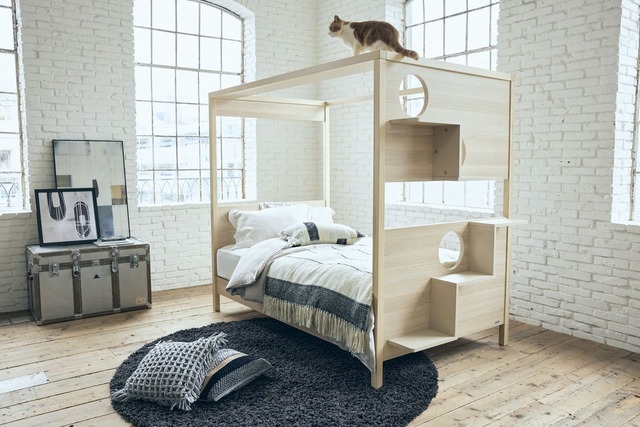 【フランスペット】「キャットタワー付きベッド」