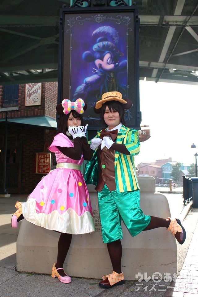 「Pink Pop Paradise」のミッキー&ミニー（※一般ゲストの方の許可をいただいて撮影しています）