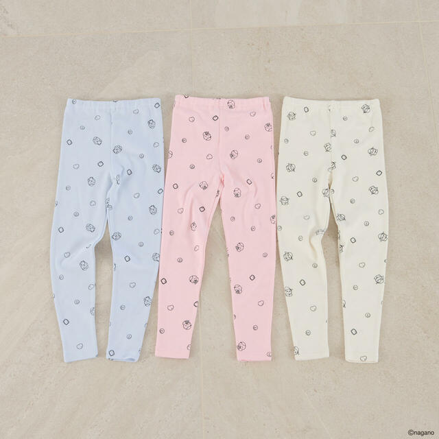 【LOWRYS FARM「ちいかわ」スペシャルコレクション】【KIDS】レギンス/ちいかわ、ハチワレ、うさぎ(サイズ:100cm、110cm、120cm、130cm/税込1,870円)