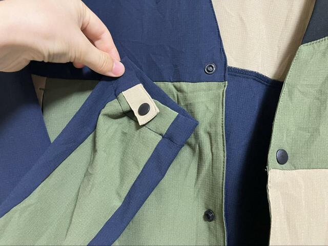 【ワークマン　耐久撥水トラベルシェルカーディガン】小柄な人は袖口を少し絞って着るのがおすすめ