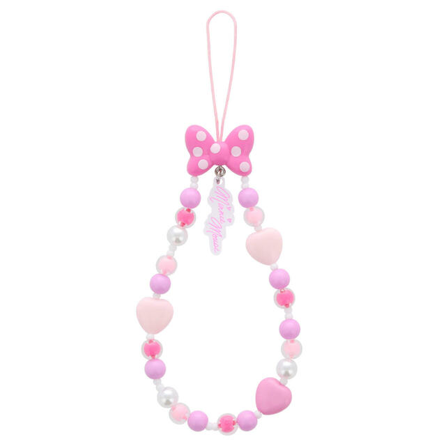 ストラップ 1,400円｜東京ディズニーリゾート「ミニーの日」グッズ｜販売店舗：東京ディズニーランド「グランドエンポーリアム」、東京ディズニーシー「タワー・オブ・テラー・メモラビリア」｜発売日：2025年3月2日（日）