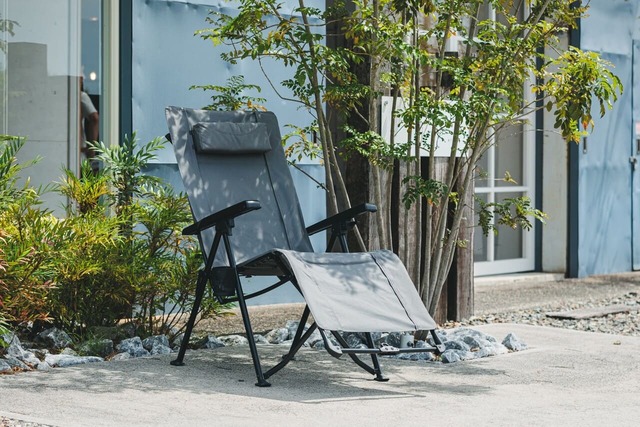 【QUICKCAMP リクライニングチェア】通常のハイスタイルチェアとしても使用可能