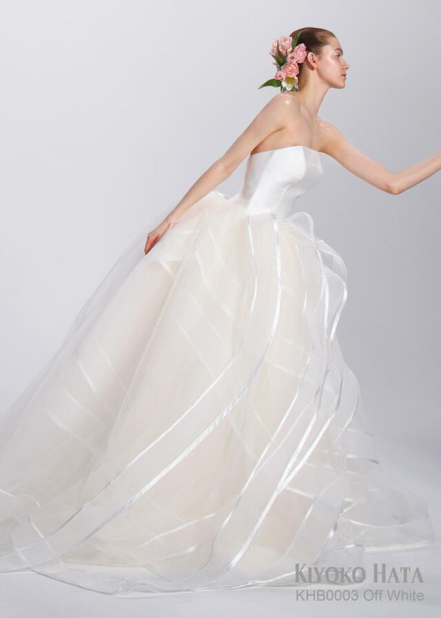 「KIYOKO HATA」新作ウェディングドレス KHB0003_OffWhite