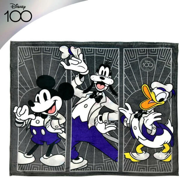 ミッキー、ドナルド、グーフィー ブランケット 大判 The Disney100 Platinum Celebration Collection 7,590円