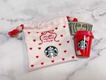 巾着・ミニカップ・スリーブ＆ドリンクチケットのセット！【バレンタイン2026 スターバックスミニカップギフト（ドリンクチケット付）】