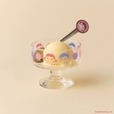 【ペコちゃん×Afternoon Tea LIVING】アイスグラス ￥1,760、ティースプーン ￥990