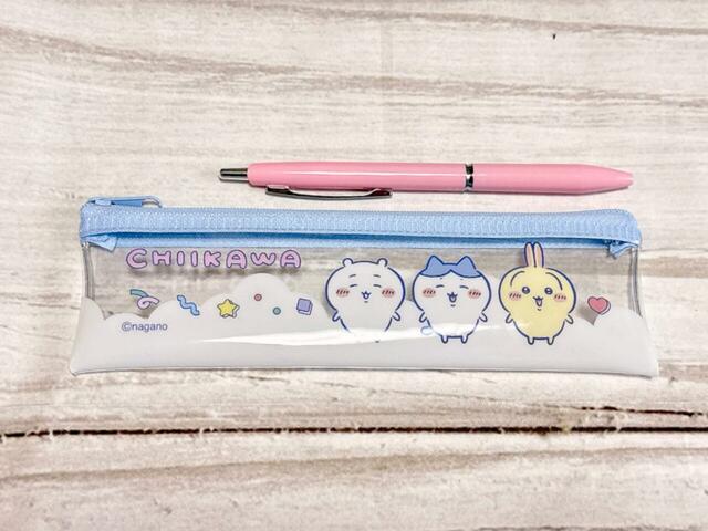 【ちいかわ×DAISO限定デザイン】「スリムペンケース ちいかわ」サイズ：（約）縦5×横18cm