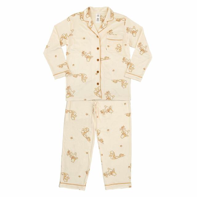 プーさん＆ピグレット 長袖パジャマ ホワイト M WHITE POOH 5,720円