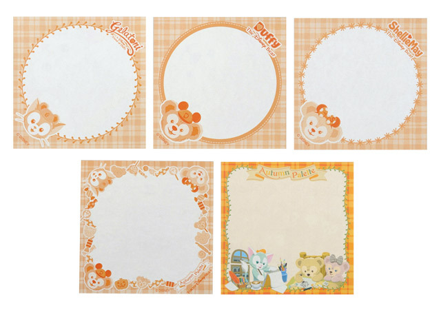 ケース×メモ×シールのセット　メモセット　950円／ 9月2日(水)より発売、東京ディズニーシー「マクダックス・デパートメントストア」