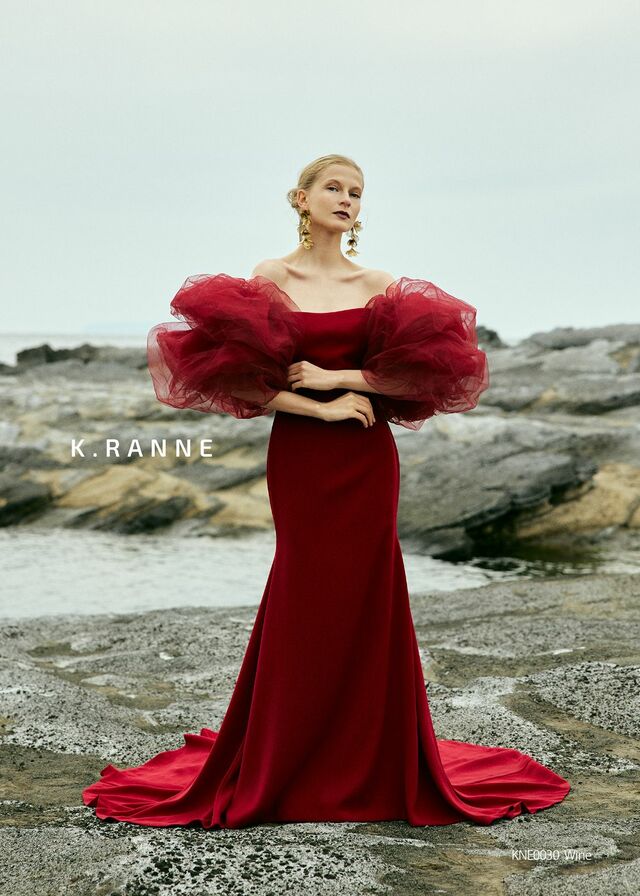 「K.RANNE-クランネ-」新作ウェディングドレス KNE0030_Wine