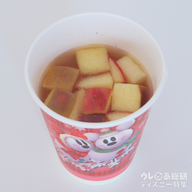 アップル＆シナモンのホットドリンク 400円