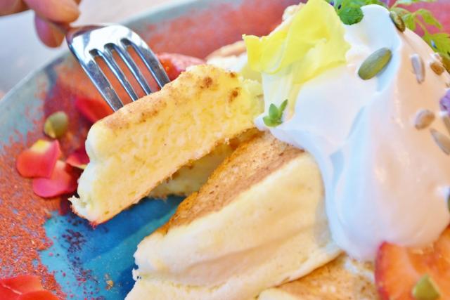 きめが細かいパンケーキ。