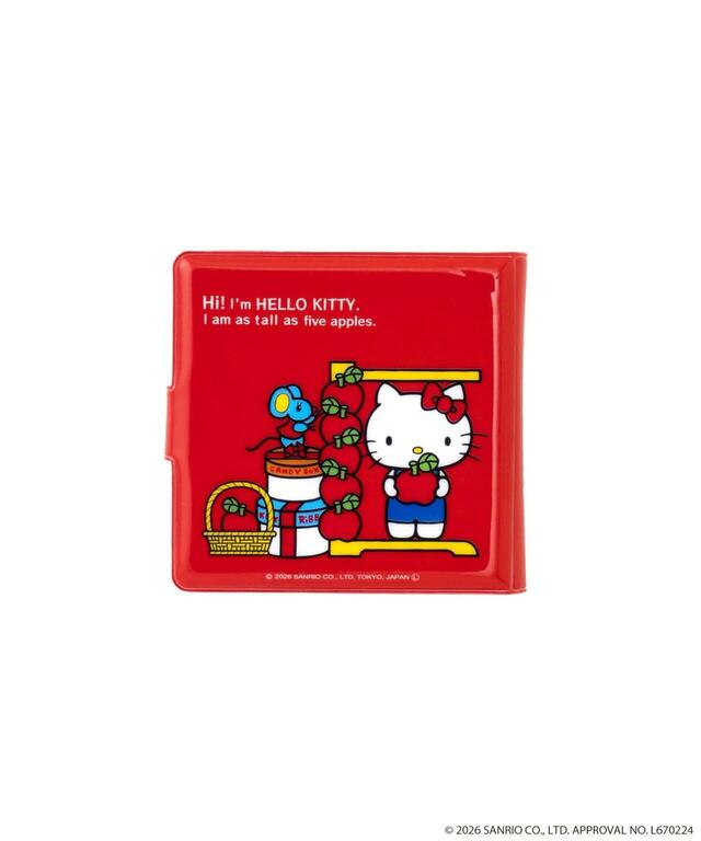 【3COINS×ハローキティコラボアイテム人気ランキング 3位】「HELLO KITTY 財布風付箋セット」レッド 550円(税込)